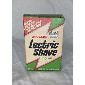 Vintage Williams Lectric Shave Regular Electric Razor Pre-Shave 3 Oz New